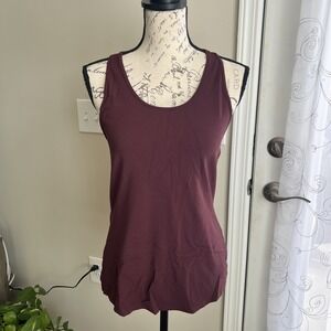 ATHLETA  Inversion Tank Top Women's Small Maroon Purple Active Athleisure
